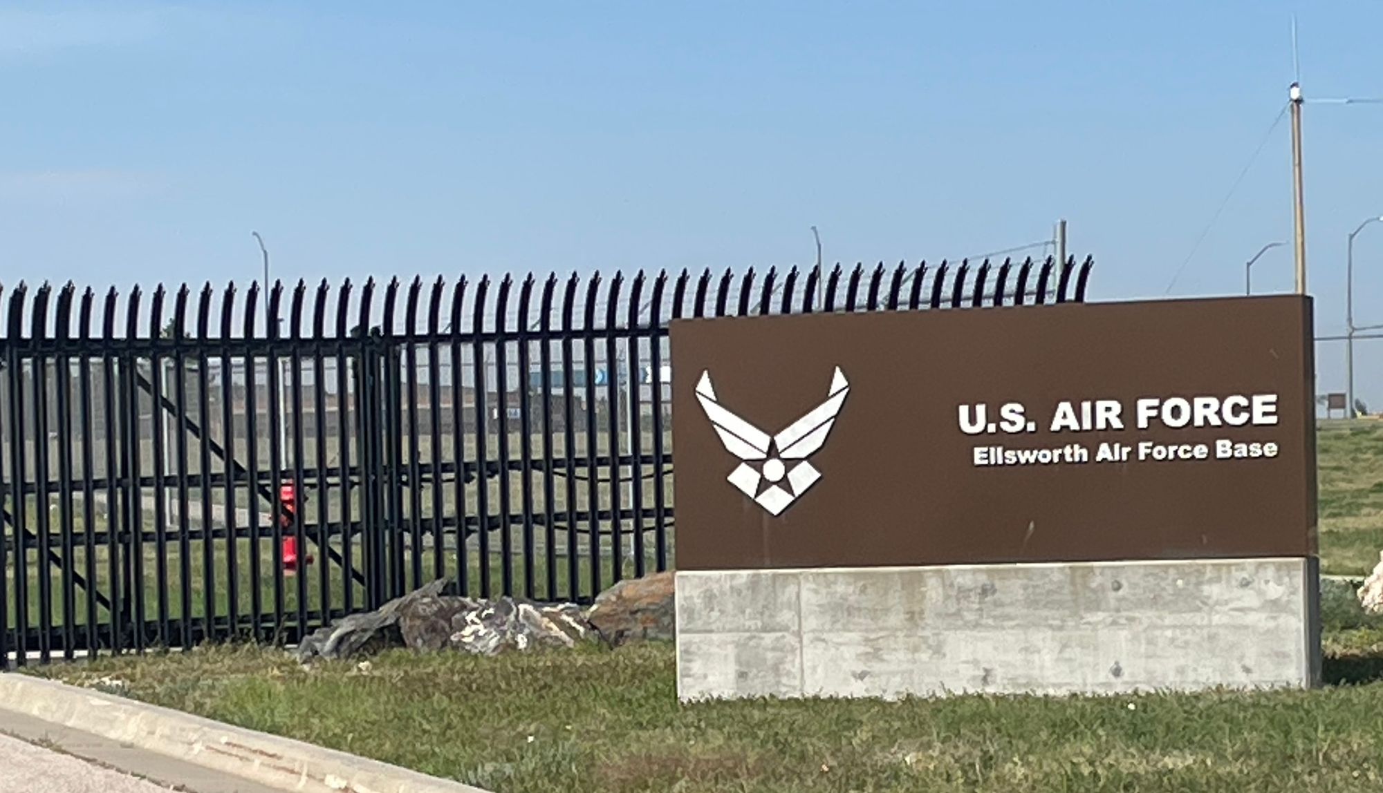 Sign at Ellsworth Air Force Base