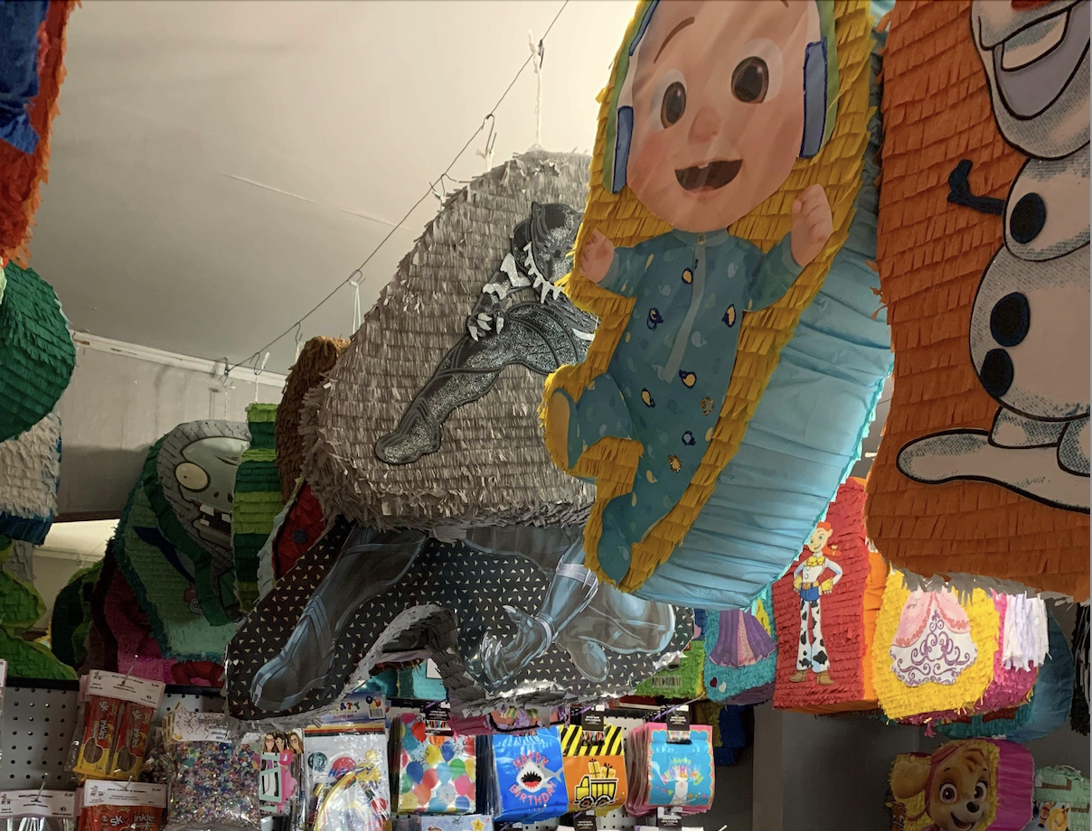 Pinatas are displayed at the Pinatas La Mexicana store in Huron