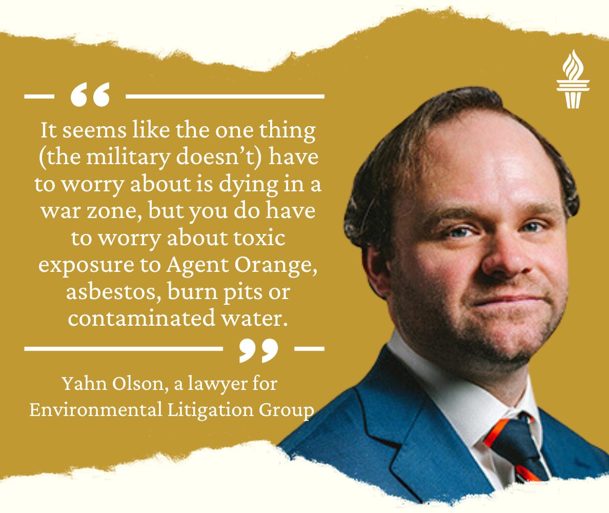 Quote from Yahn Olson on firefighting foam