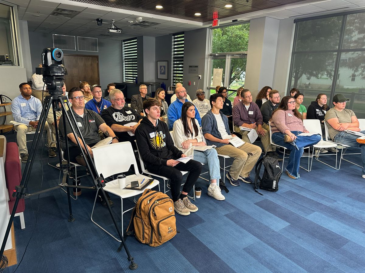 Journalists and students attend a "Lost in Court" session hosted by South Dakota News Watch.