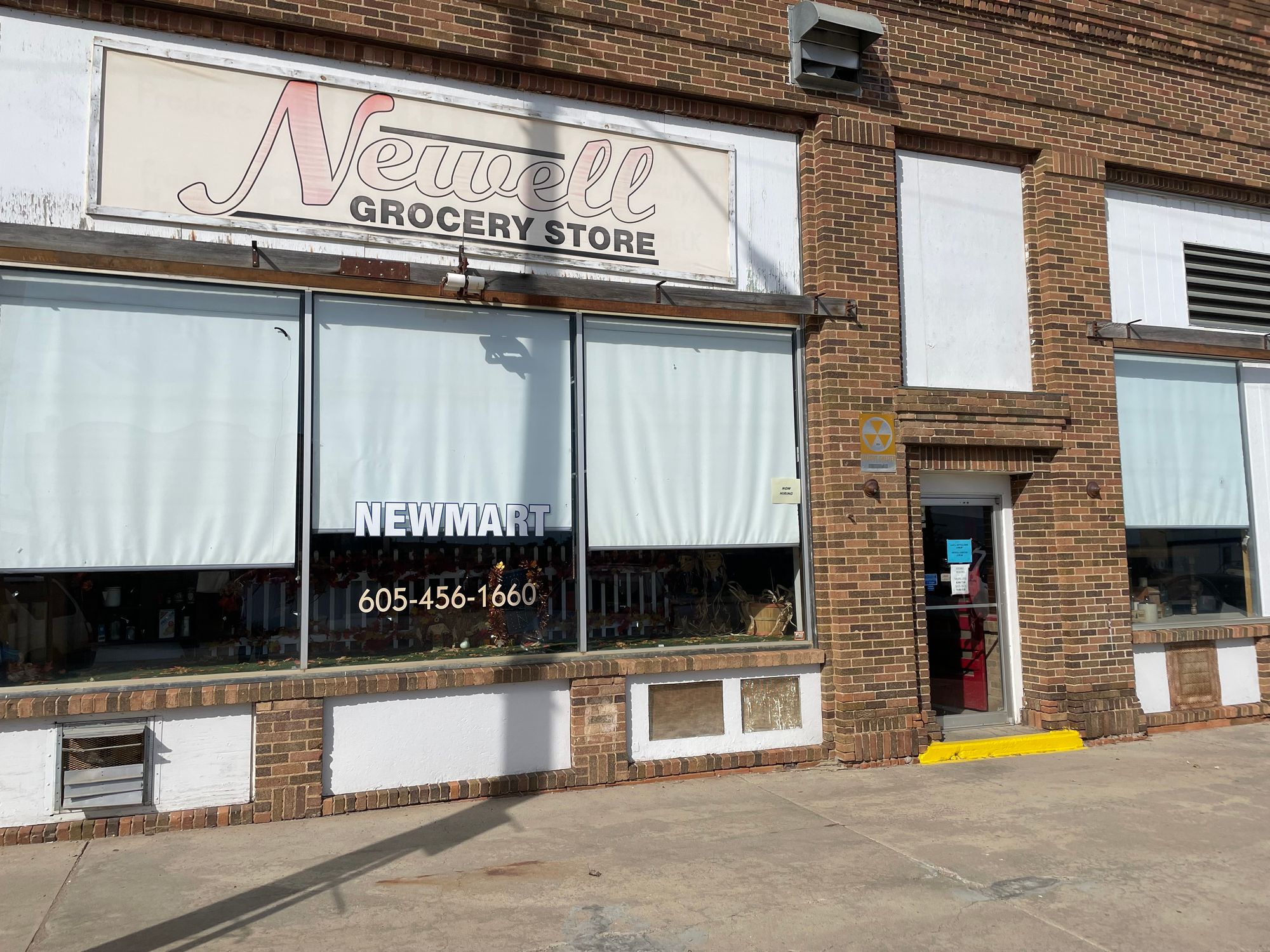 Exterior of Newell Grocery Store