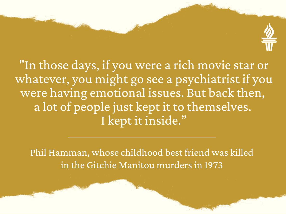 Phil Hamman quote on Gitchie Manitou murders