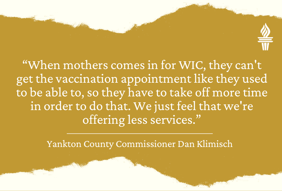 Quote from Yanktoun County Commissioner Dan Klimisch