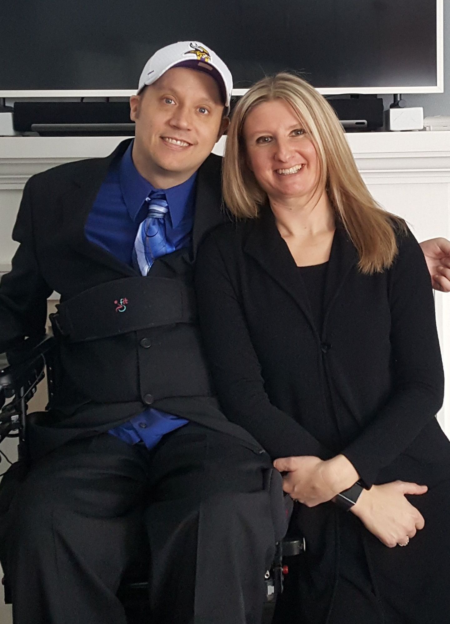 Chris Olson is pictured with his wife, Stacy