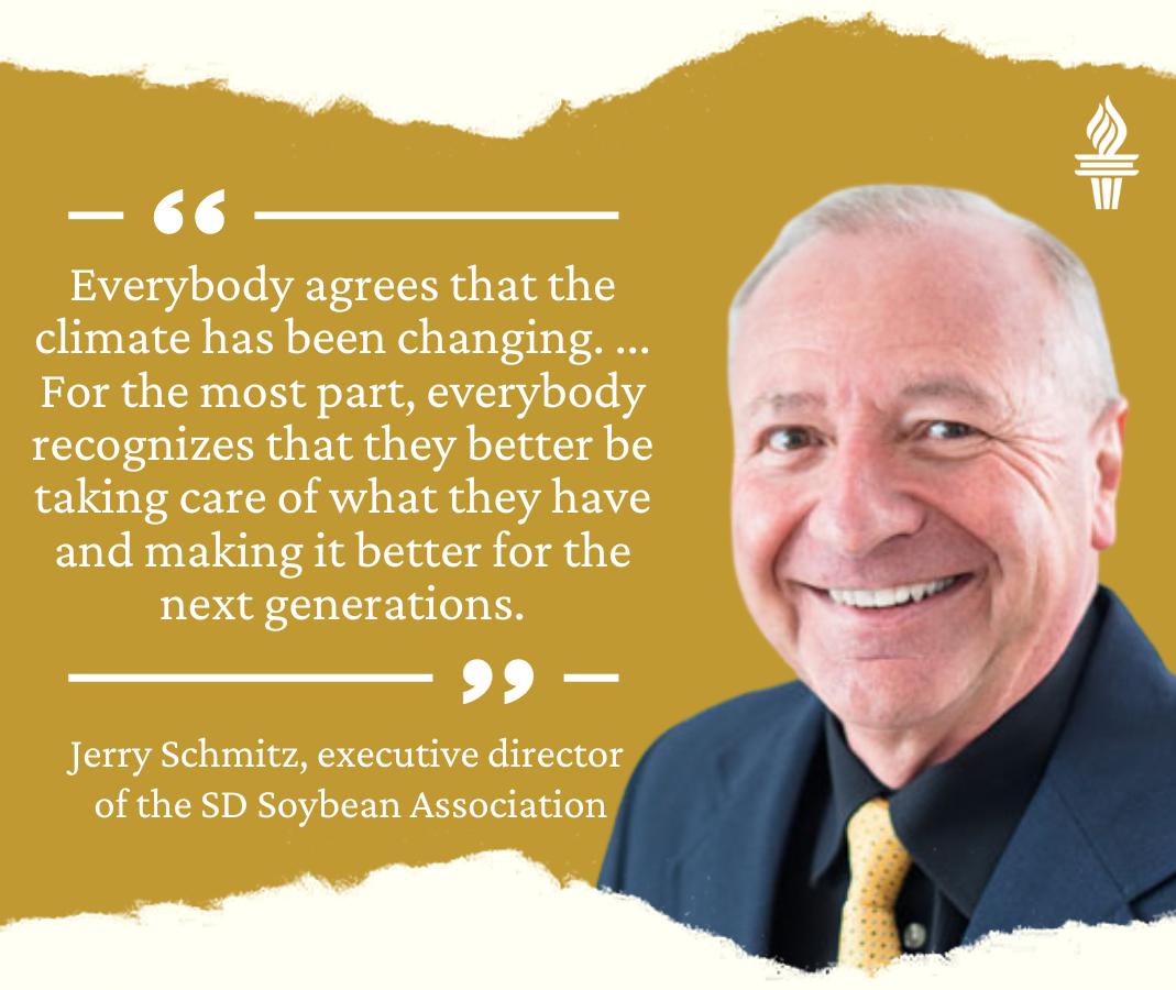 Quote from Jerry Schmitz, executive director of the South Dakota Soybean Association