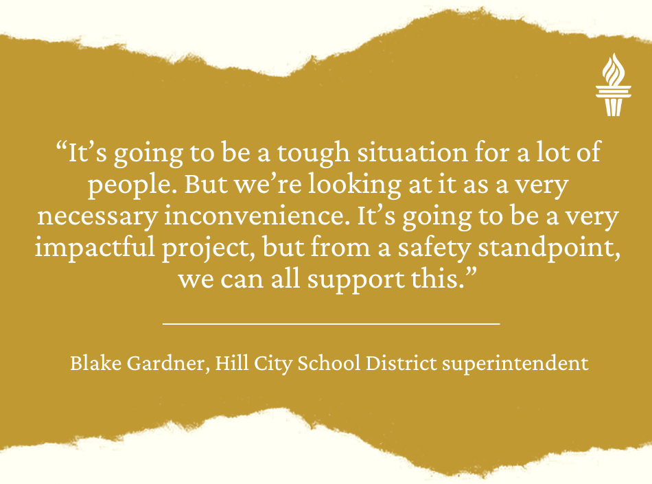 Quote from Blake Gardner, Hill City School District superintendent