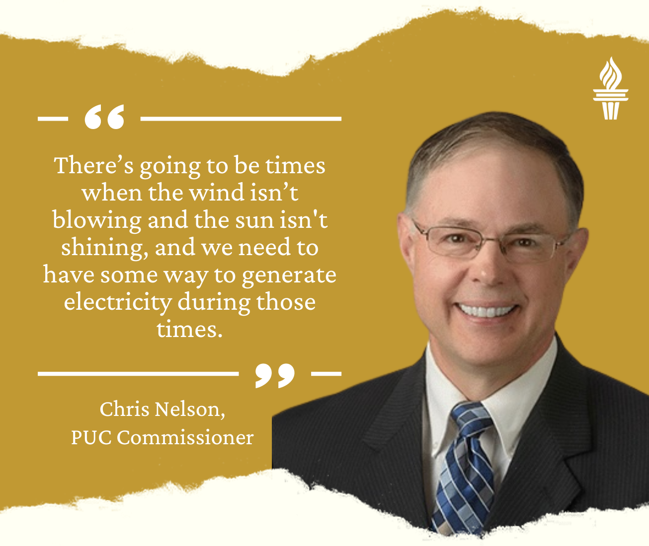 Quote from South Dakota PUC Commissioner Chris Nelson