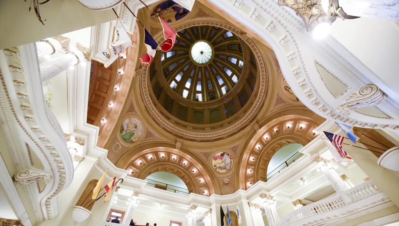 The rotunda at the state capitol in Pierre.