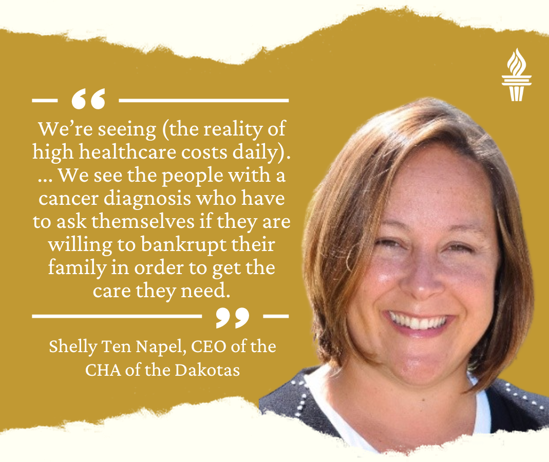 Quote from Shelly Ten Napel, CEO of the Community Healthcare Association of the Dakotas