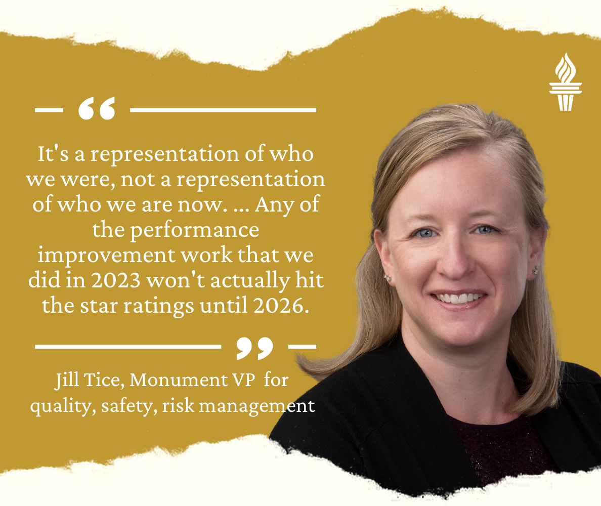 Quote from Jill Tice, VP at Monument Health