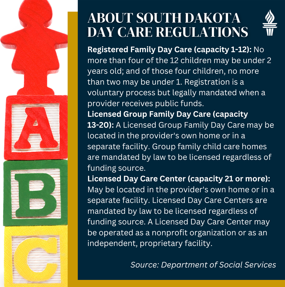 South Dakota day care regulations