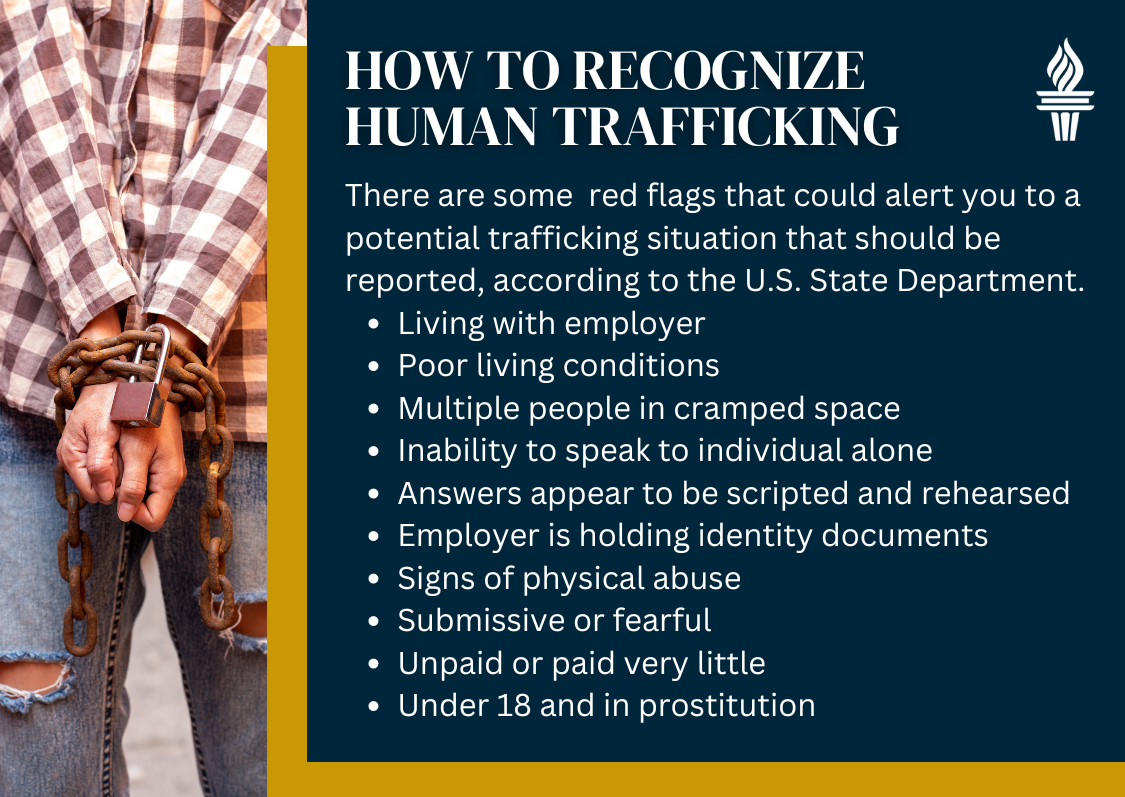 How to recognize human trafficking