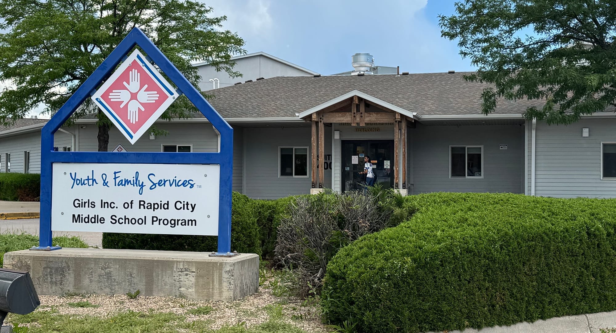 The Youth & Family Services complex in Rapid City, S.D., shown on July 8, 2025, hosts one of the supplemental learning programs being paused by the Trump administration.