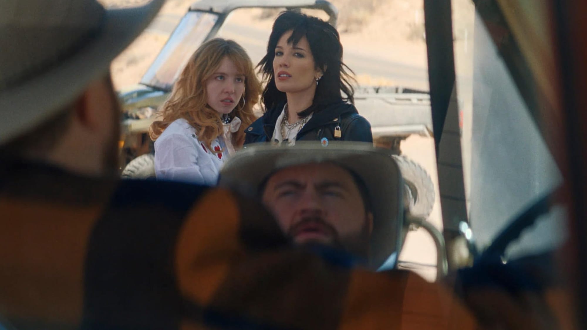 Sydney Sweeney, Halsey and Paul Walter Hauser star in "Americana" – set in South Dakota but entirely filmed in New Mexico. (Photo: Nigel Bluck)