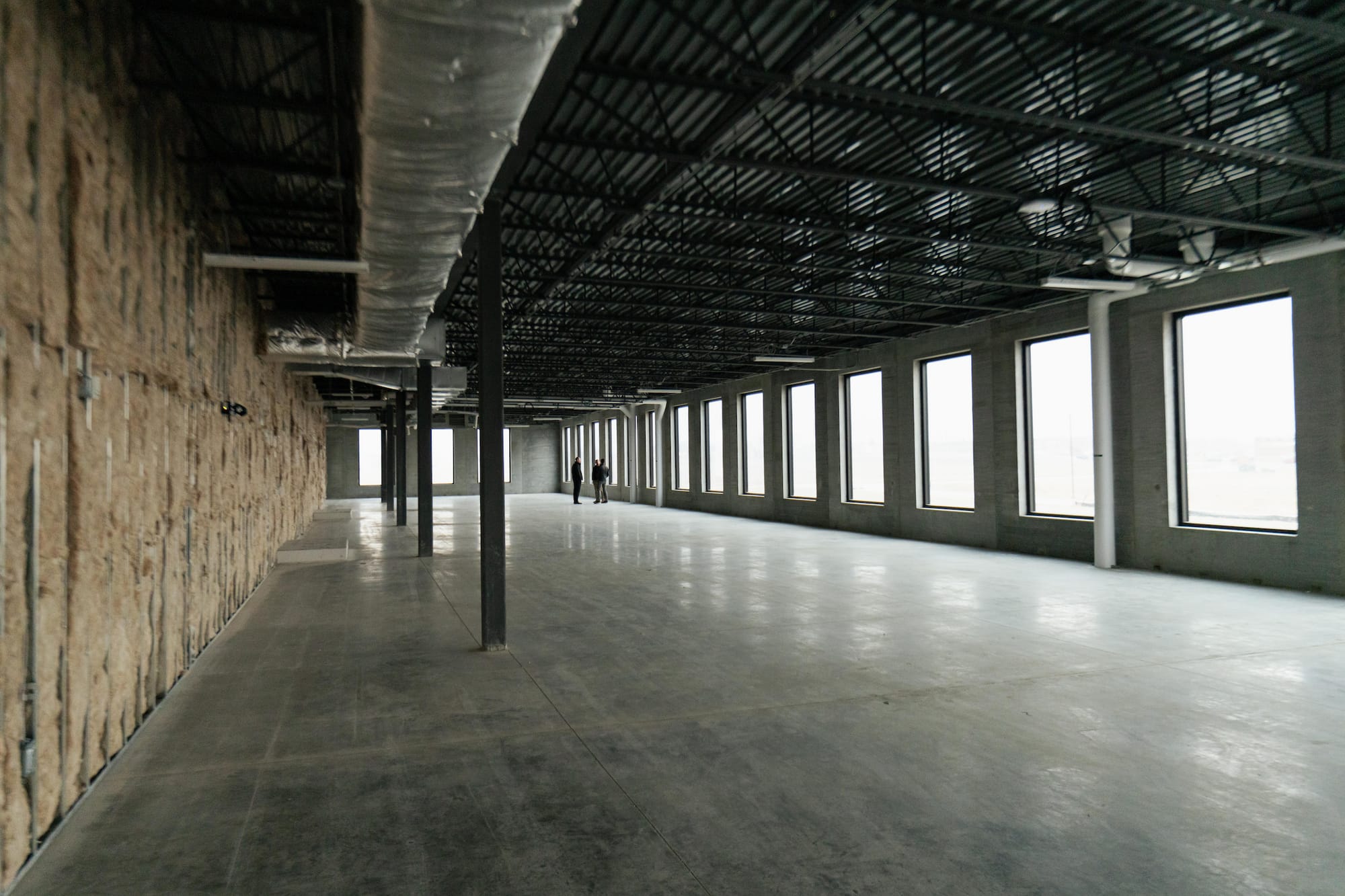 Inside available shell space at the USD Discovery District in Sioux Falls, S.D.