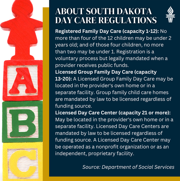 South Dakota day care regulations