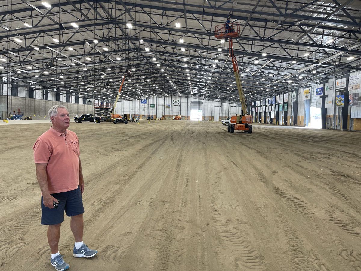 Huron's Jim White is shown at the the South Dakota State fairgrounds