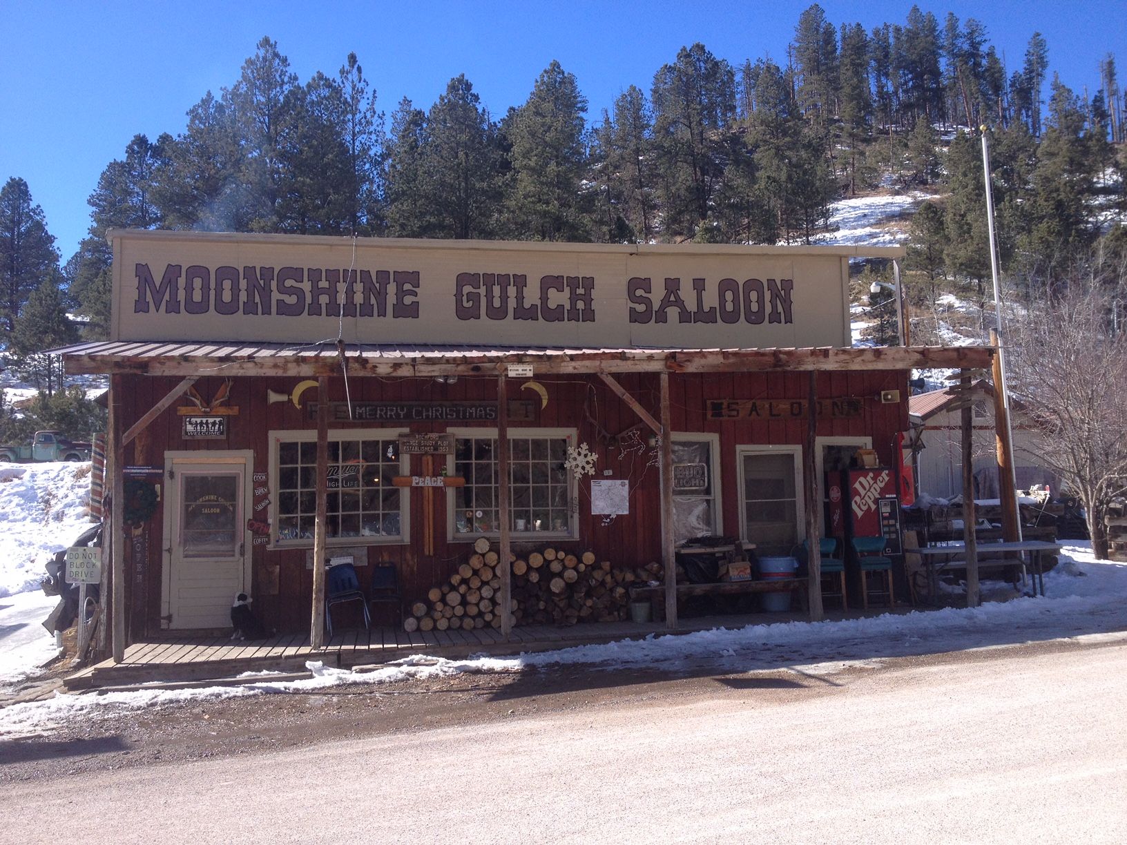 Moonshine Gulch Saloon store front