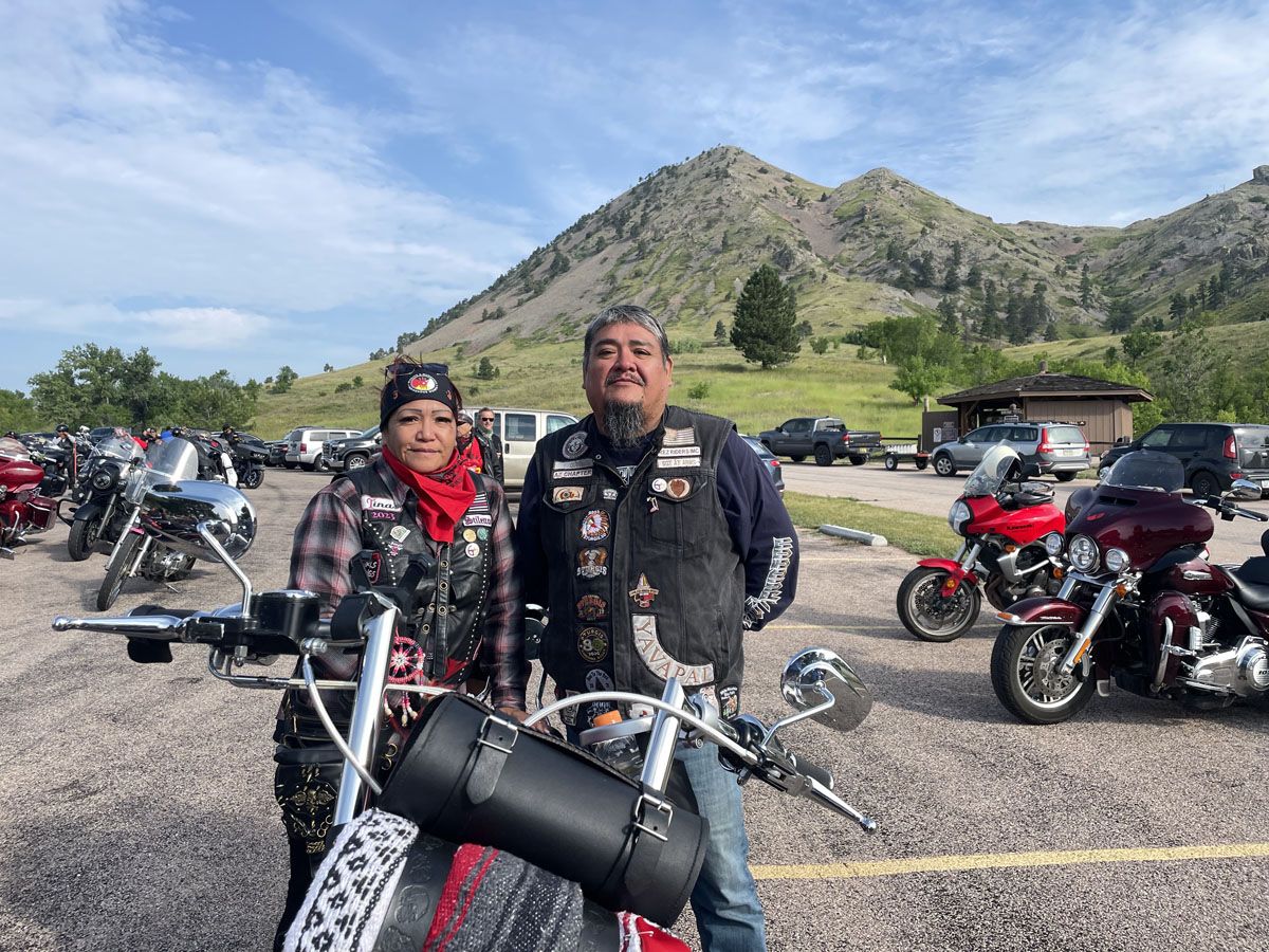 Tina Perez and Wilson Price at Sturgis Motorcycle Rally