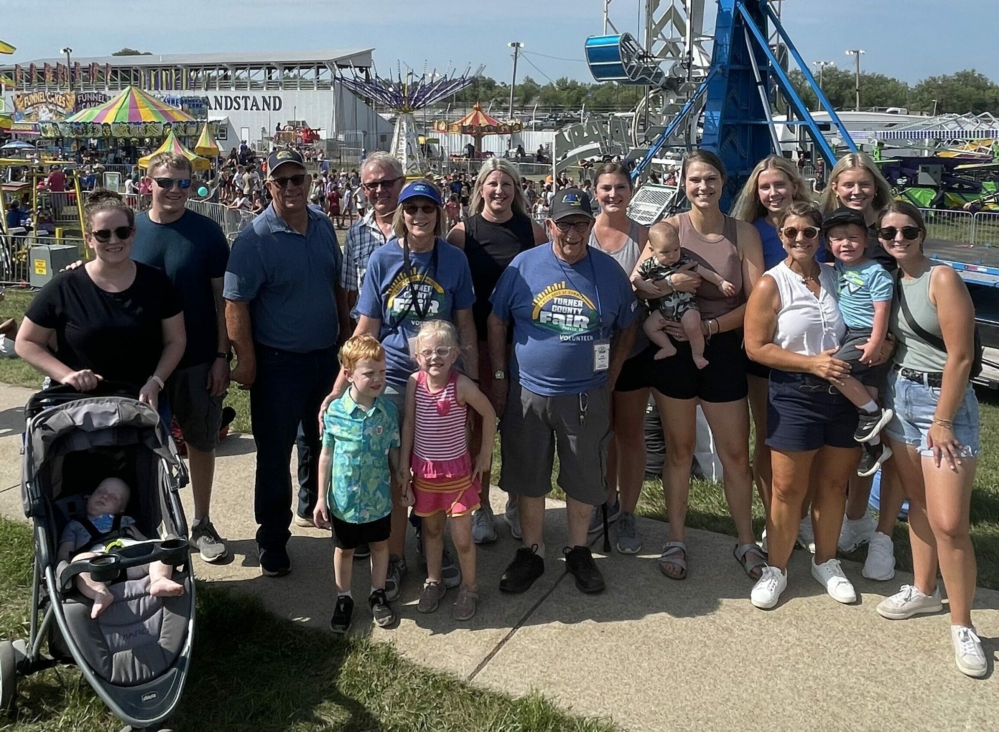 Bob Merrill and family at Turner County Fair in Parker, South Dakota