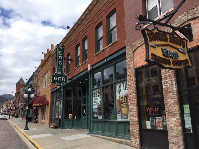 Photo of downtown store front in deadwood