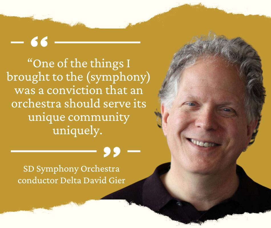 South Dakota Symphony orchestra conductor Delta David Gier