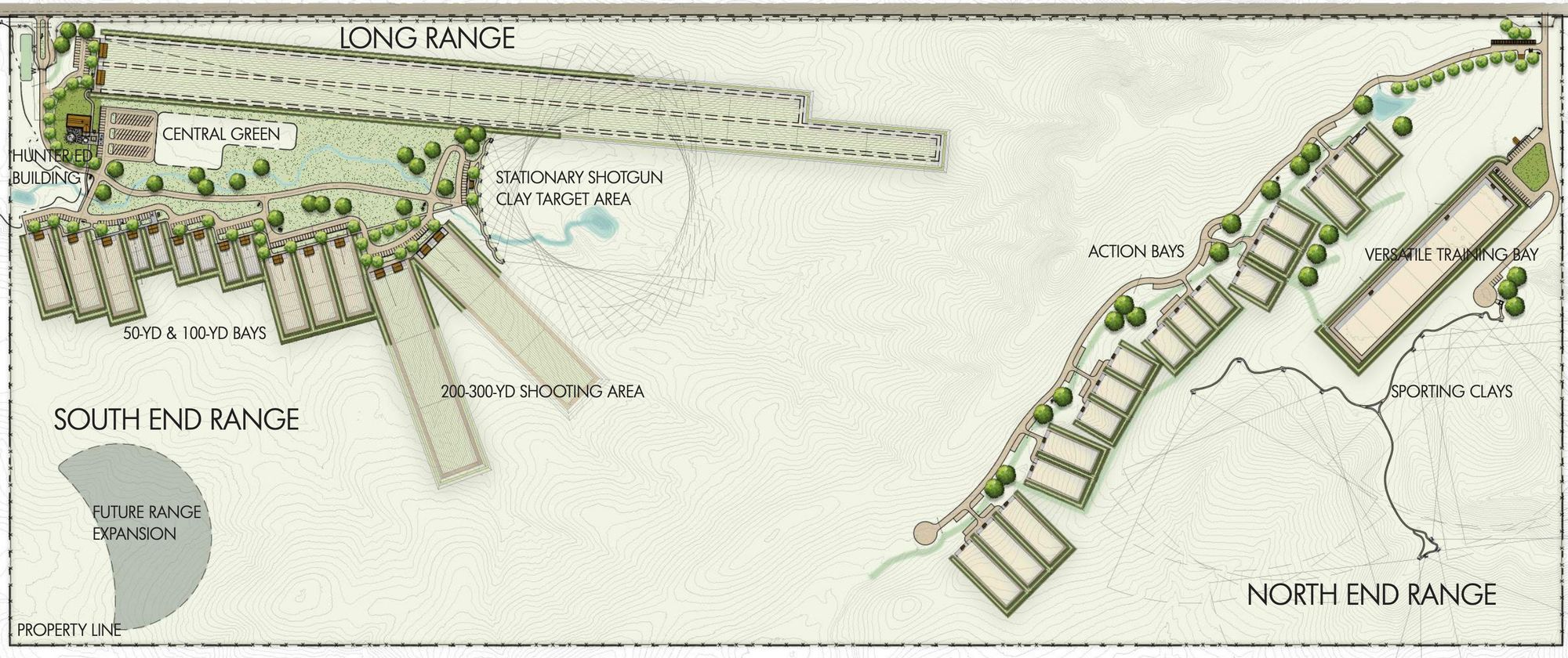 Gun range layout