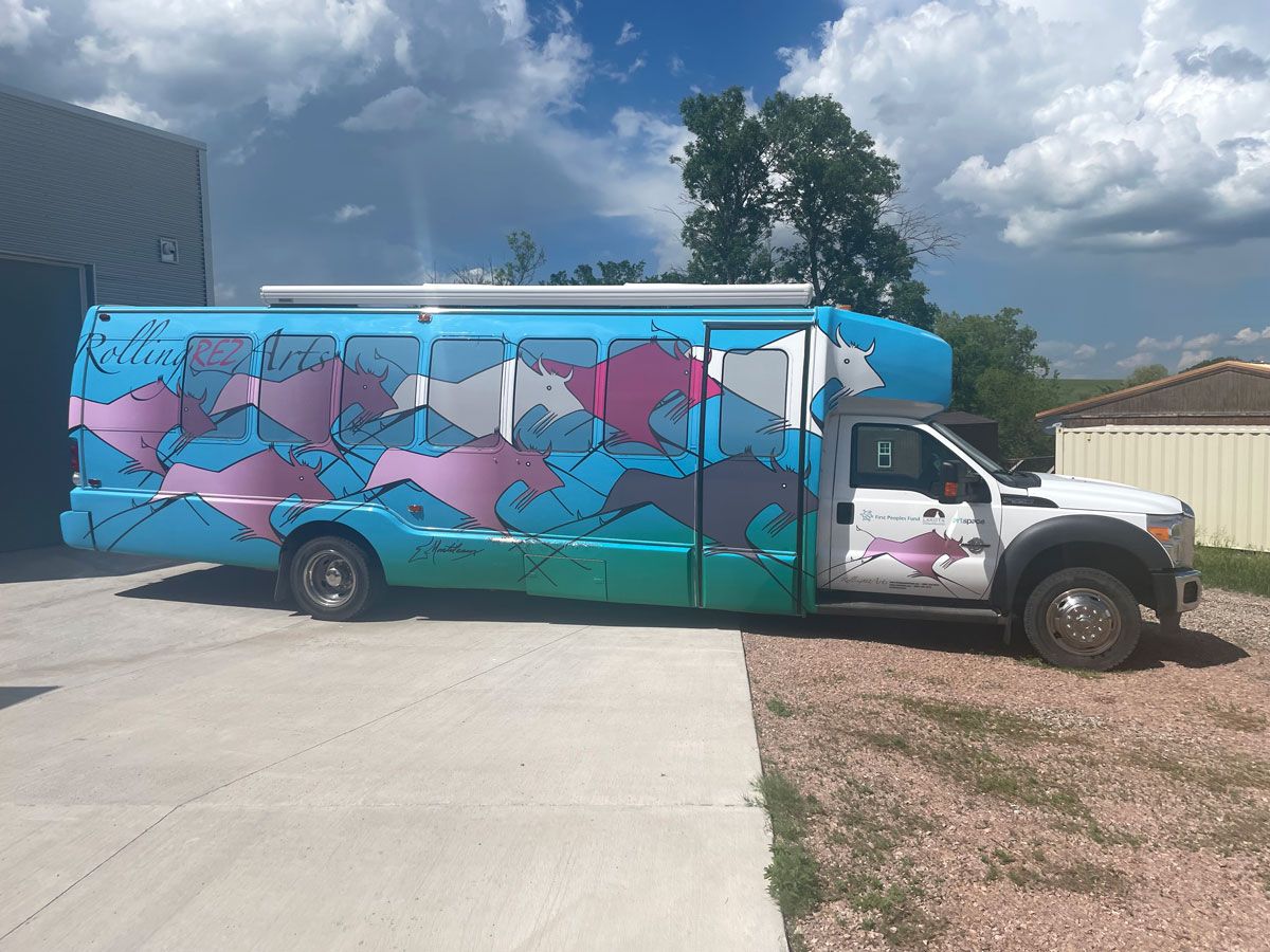 Oglala Lakota Artspace bus