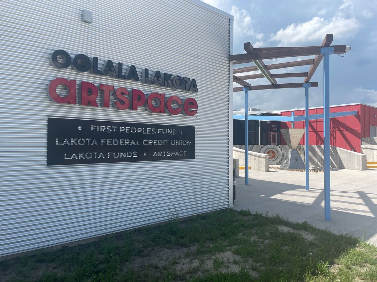 Oglala Lakota Artspace building