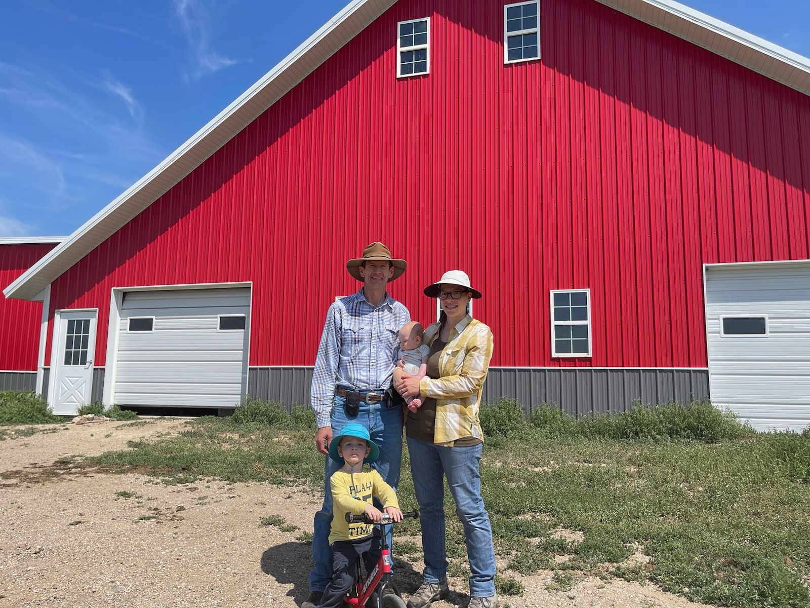 Hyde County rancher Seth Zilverberg and his family