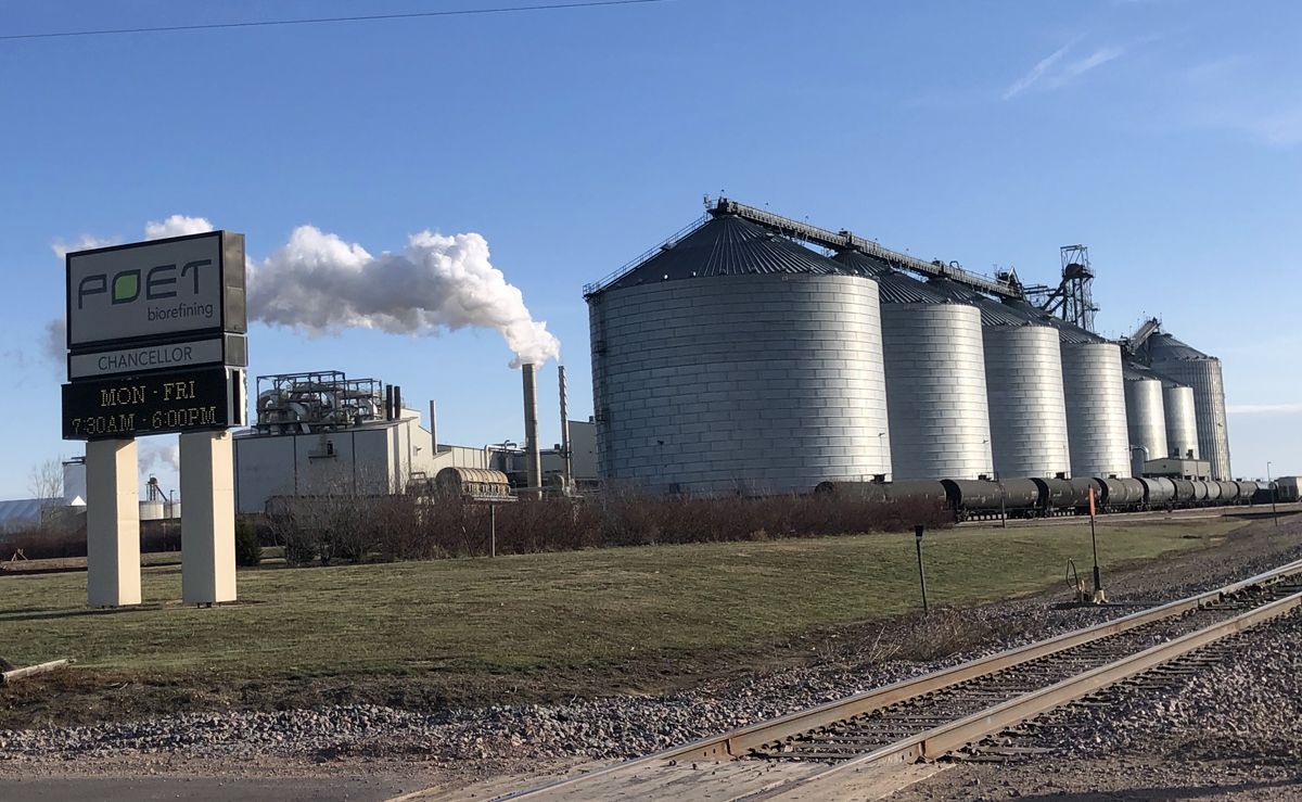 Poet Biofuels plant near Chancellor, South Dakota.